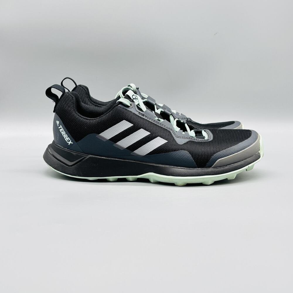 Adidas Shoes Womens 7 Black Mint Mesh Terrex Trail Running Athletic Sneakers